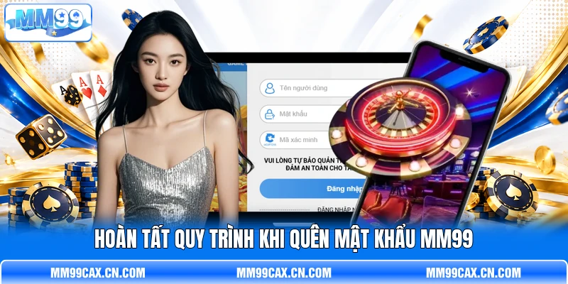 Hoàn tất quy trình khi quên mật khẩu MM99