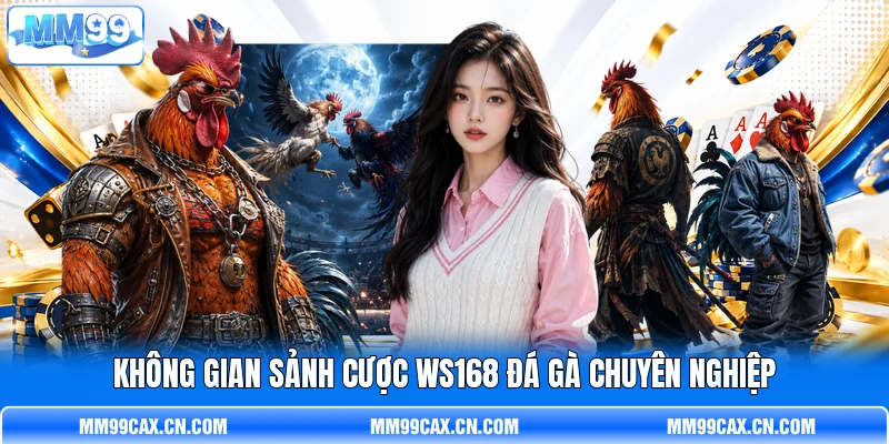 Không gian sảnh cược WS168 đá gà  chuyên nghiệp