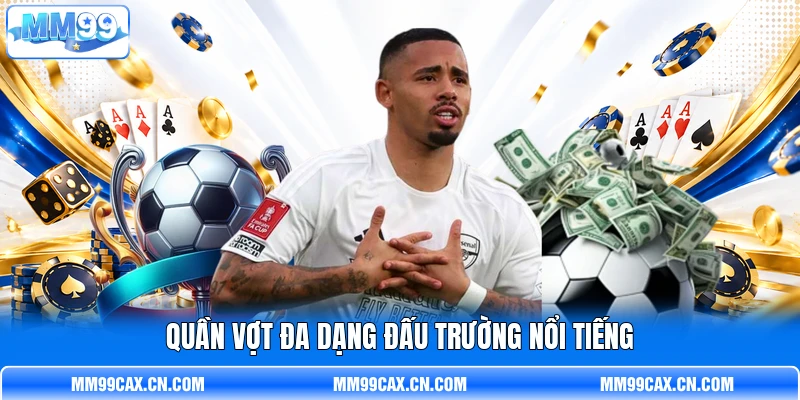Quần vợt đa dạng đấu trường nổi tiếng Quần vợt đa dạng đấu trường nổi tiếng
